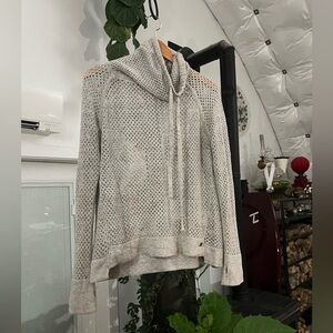 Prana Light Gray Knit Sweater